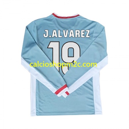 Atlético Madrid Julian Alvarez 19 Maglia Trasferta 2024/2025 Manica Lunga